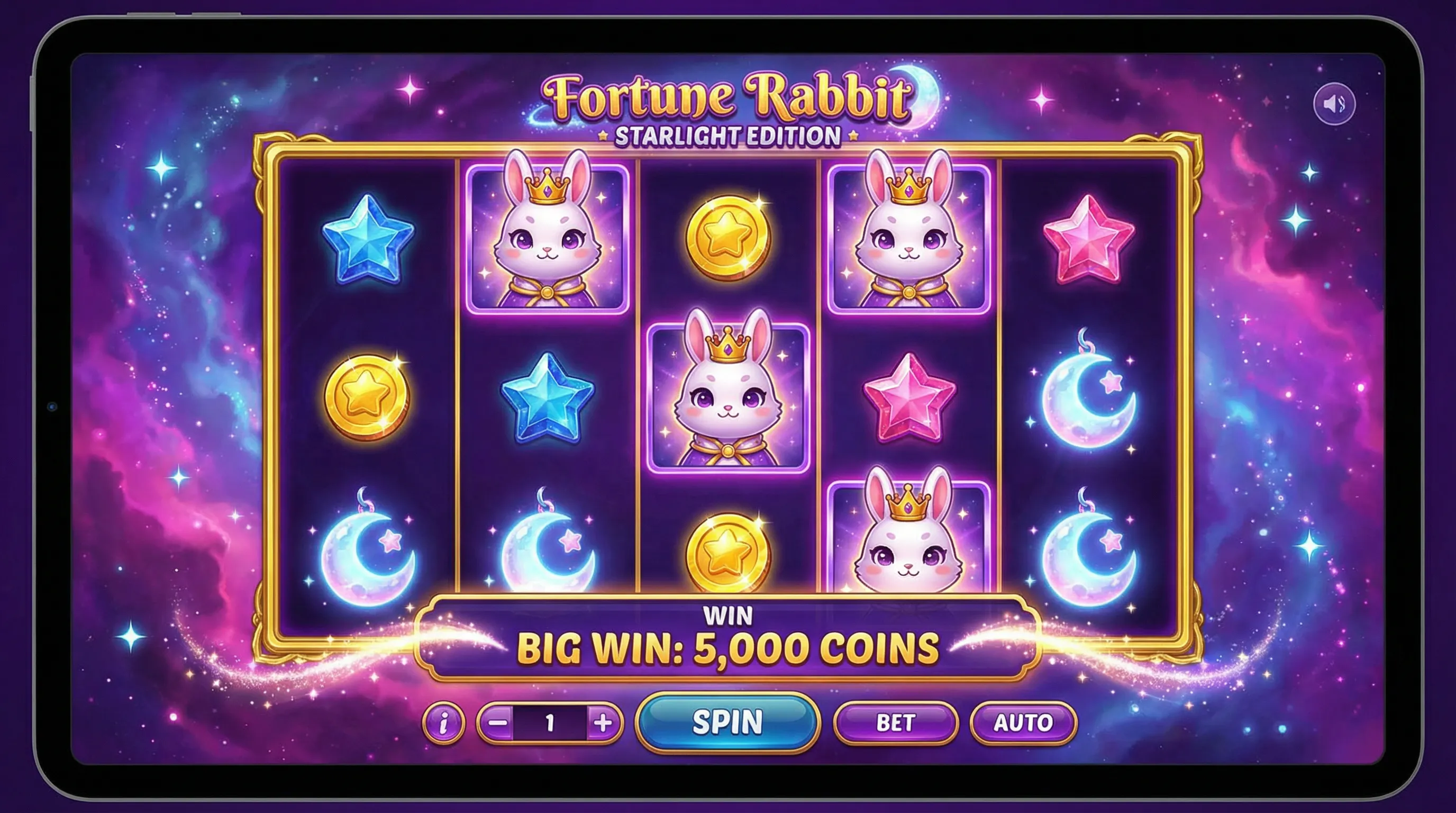 Fortune Rabbit gameplay interface afun